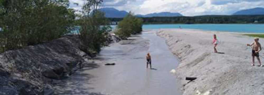 Strandbad Schaffler Sandbank/Faaker See in Faak am See