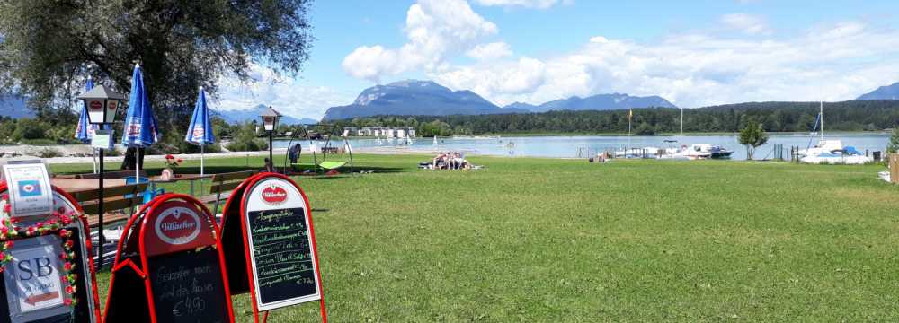 Strandbad Schaffler Sandbank/Faaker See in Faak am See