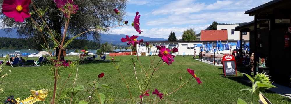 Strandbad Schaffler Sandbank/Faaker See in Faak am See