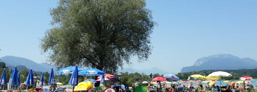 Strandbad Schaffler Sandbank/Faaker See in Faak am See