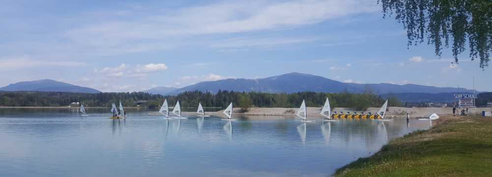 Strandbad Schaffler Sandbank/Faaker See in Faak am See