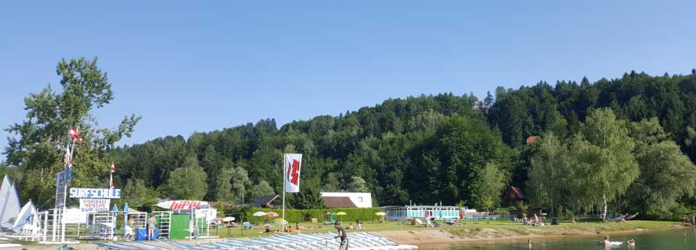 Strandbad Schaffler Sandbank/Faaker See in Faak am See